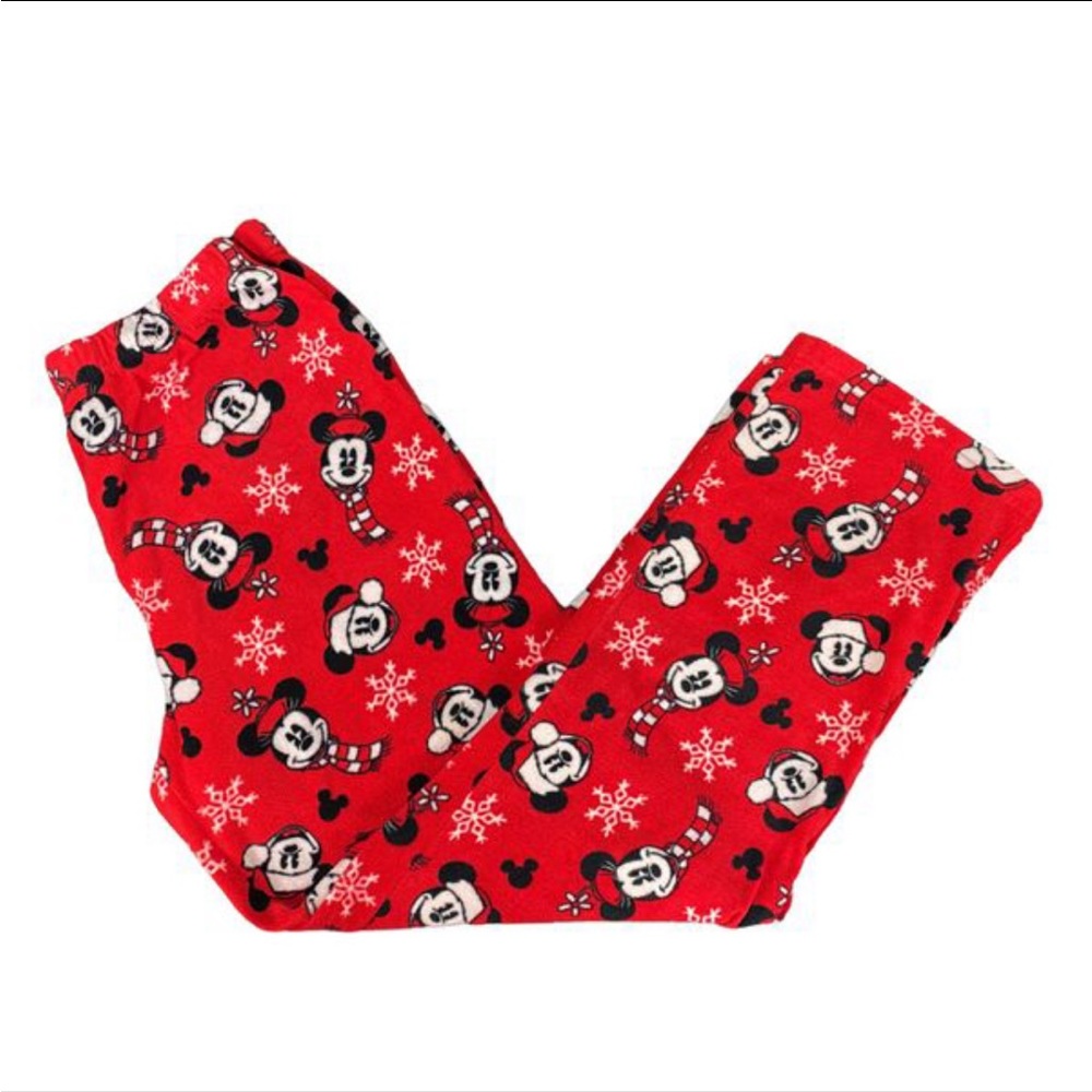 {SOLD}Disney Mickey and Minnie Mouse Christmas pajama pj pants